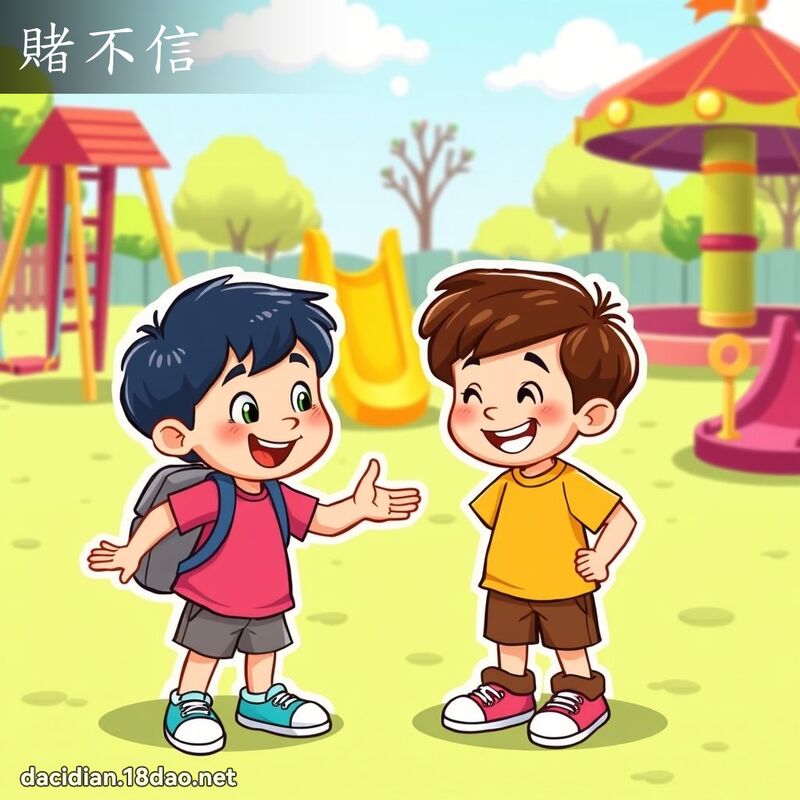 赌不信 - 国语大辞典配图