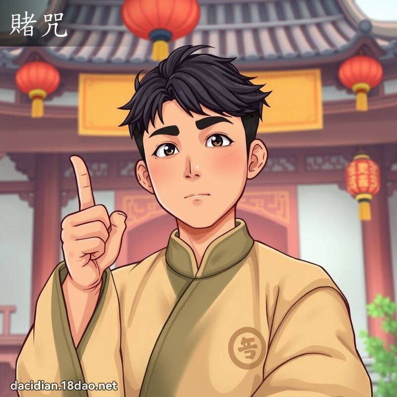 賭咒 - 國語大辭典配圖