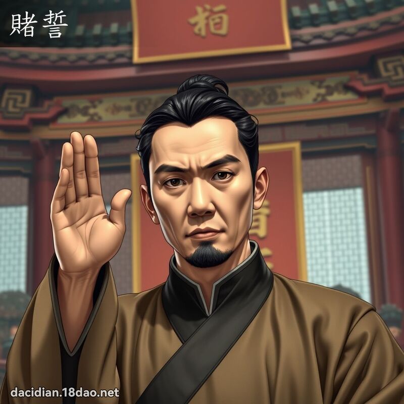 賭誓 - 國語大辭典配圖