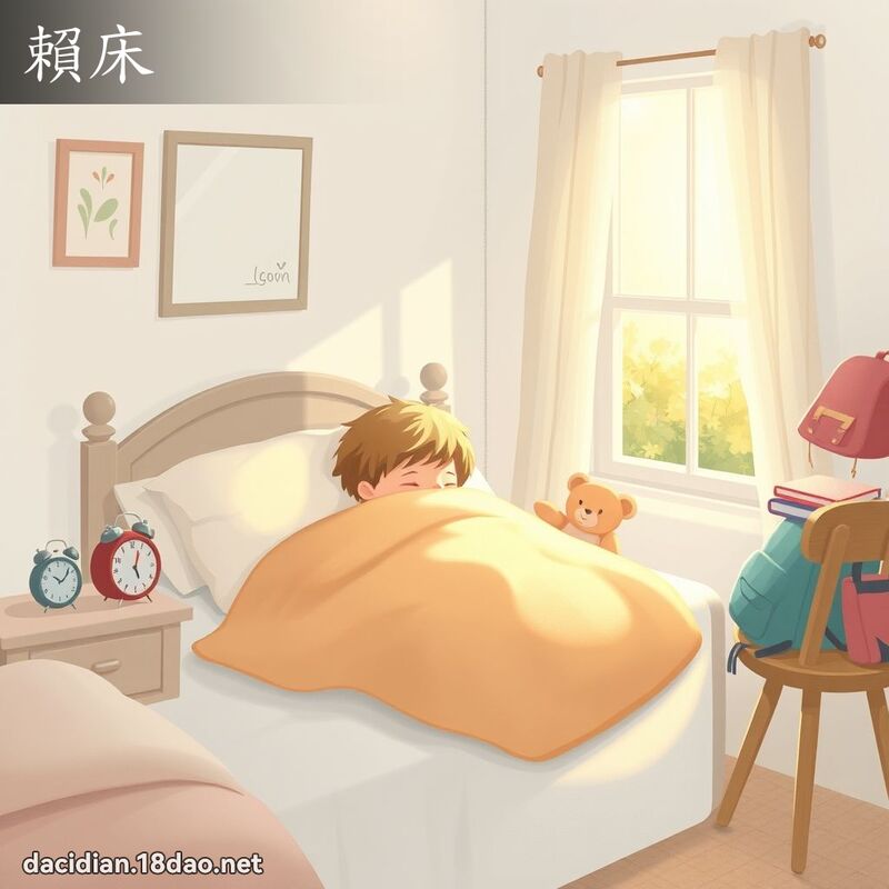 賴床 - 國語大辭典配圖