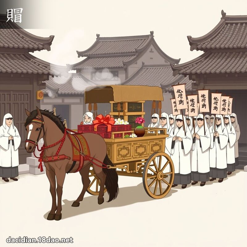 賵 - 國語大辭典配圖