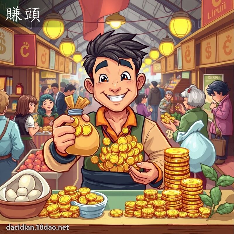 賺頭 - 國語大辭典配圖