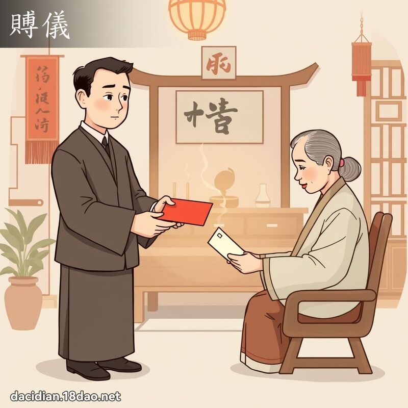 賻仪 - 国语大辞典配图