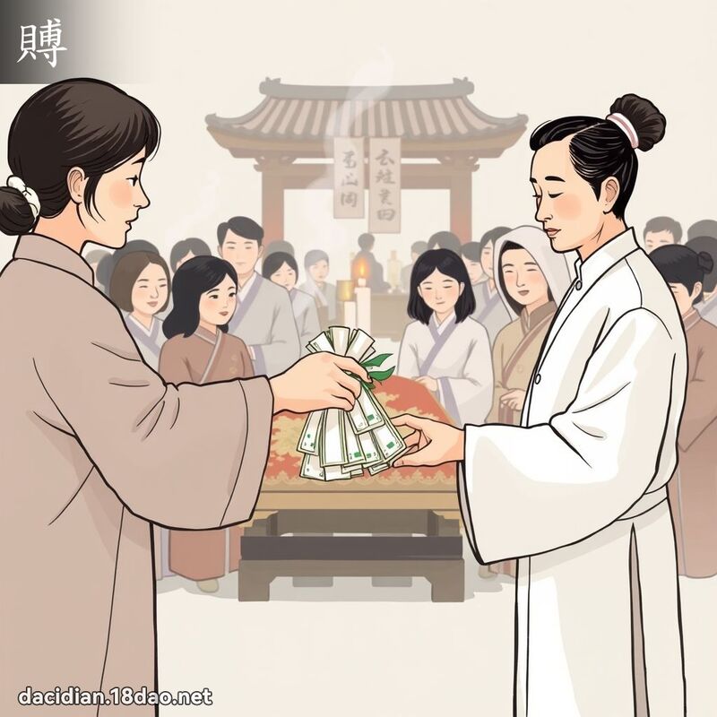 賻 - 国语大辞典配图