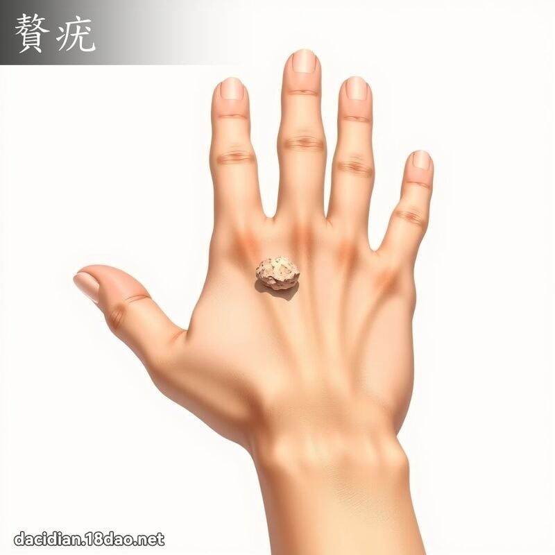 贅疣 - 國語大辭典配圖