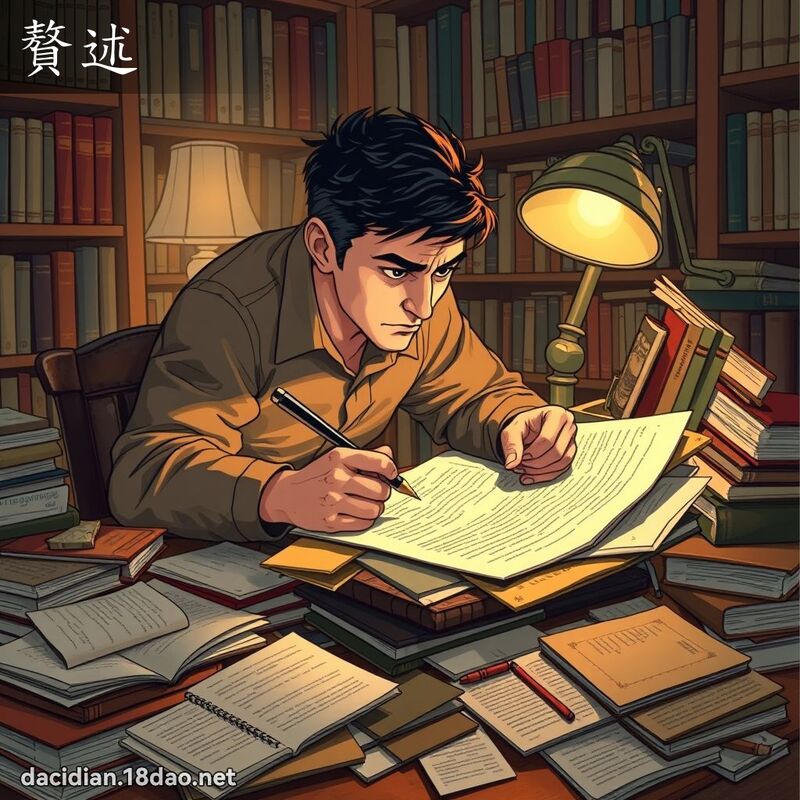 贅述 - 國語大辭典配圖