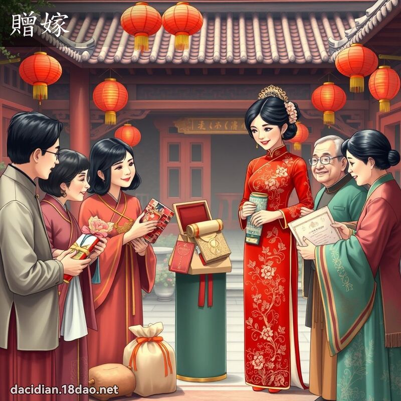 贈嫁 - 國語大辭典配圖