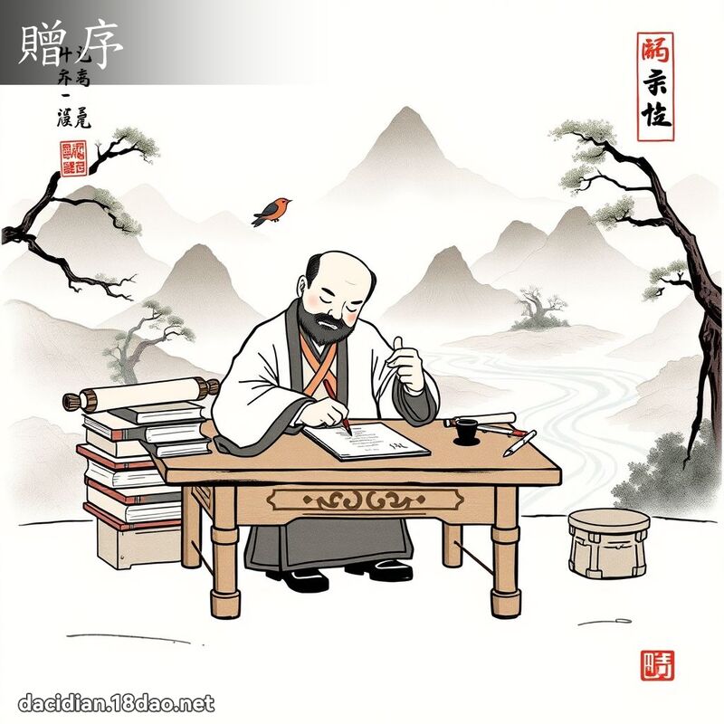 赠序 - 国语大辞典配图