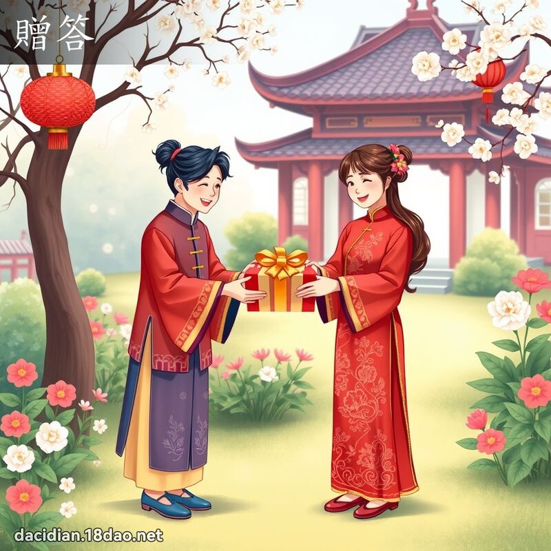 赠答 - 国语大辞典配图