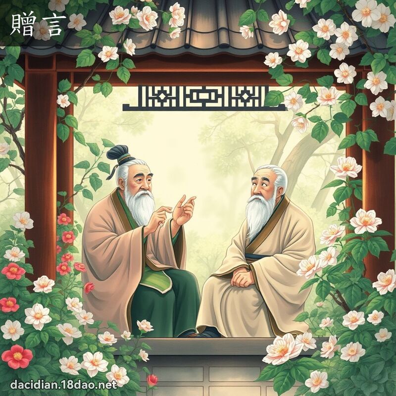 贈言 - 國語大辭典配圖
