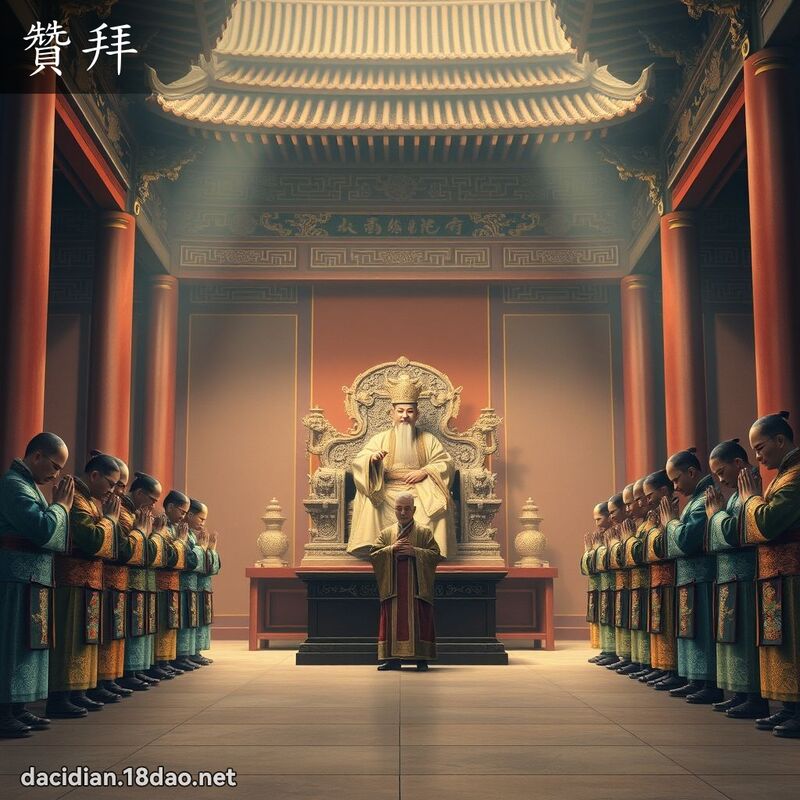 贊拜 - 國語大辭典配圖