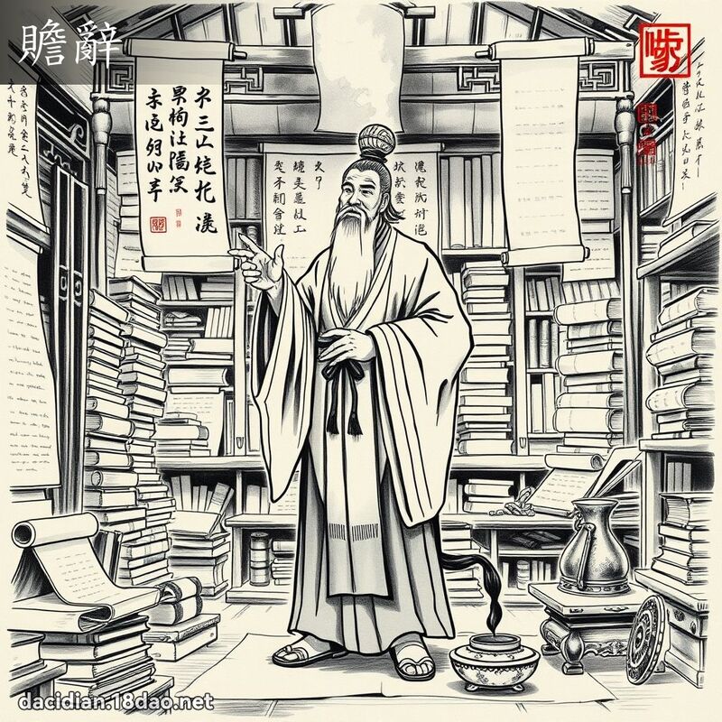 贍辭 - 國語大辭典配圖