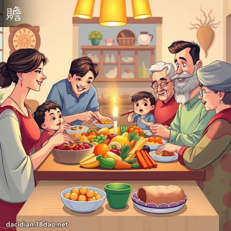 赡 - 国语大辞典配图