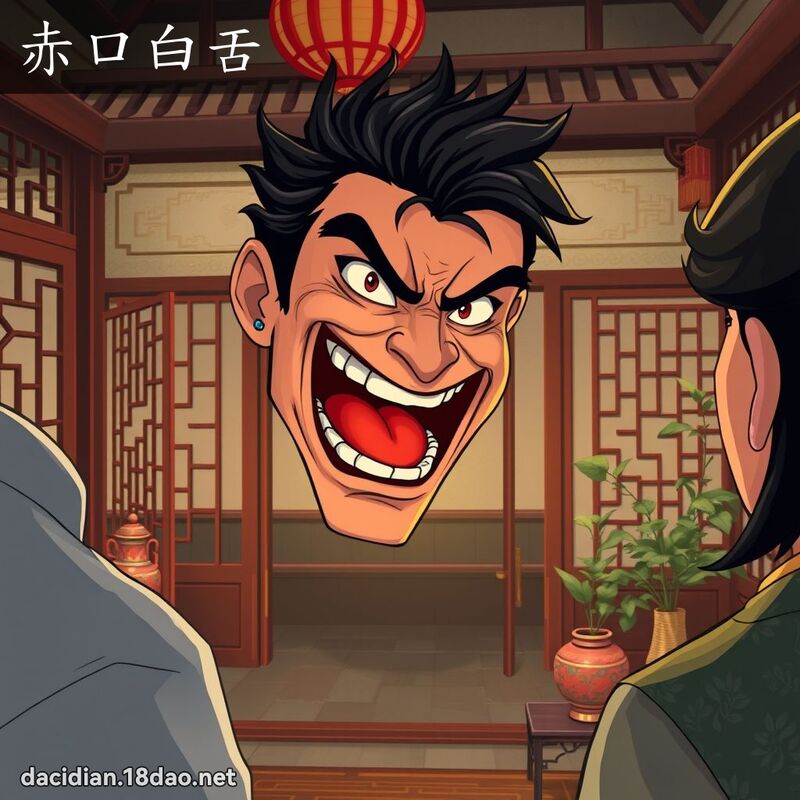 赤口白舌 - 国语大辞典配图