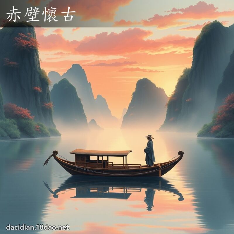赤壁懷古 - 國語大辭典配圖