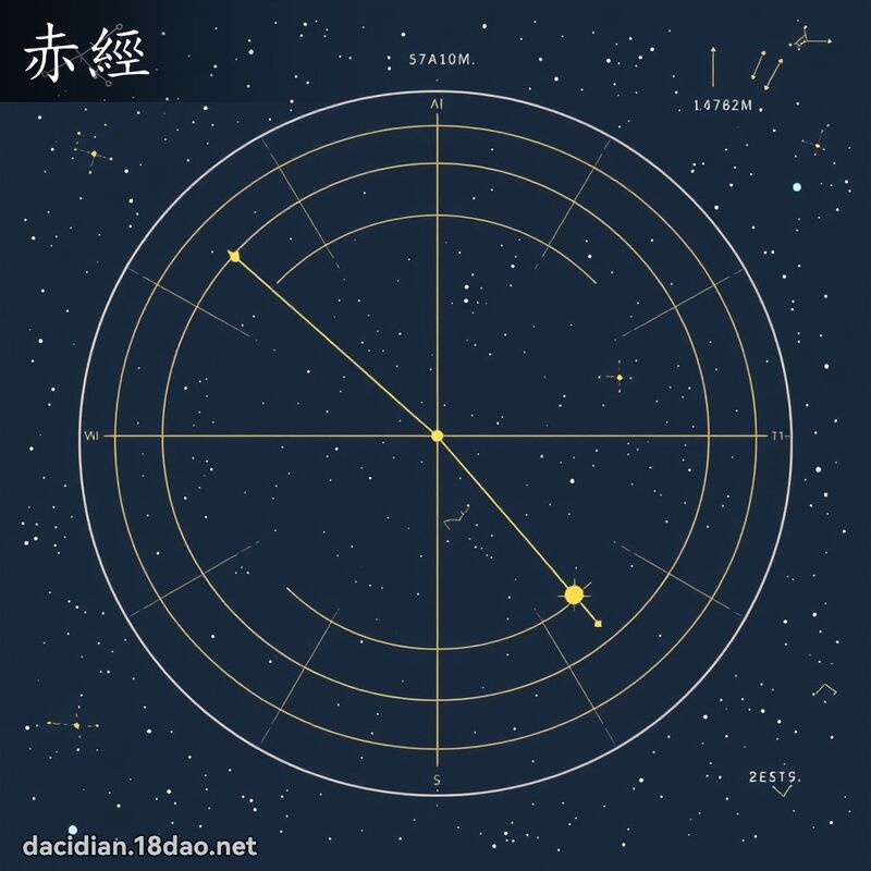 赤經 - 國語大辭典配圖