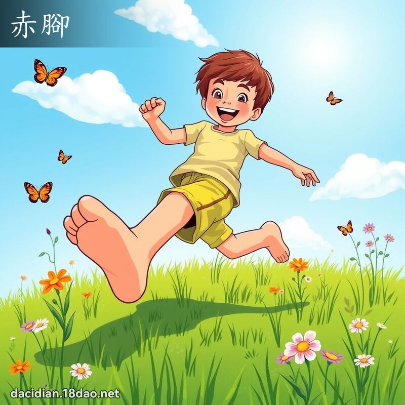 赤腳 - 國語大辭典配圖