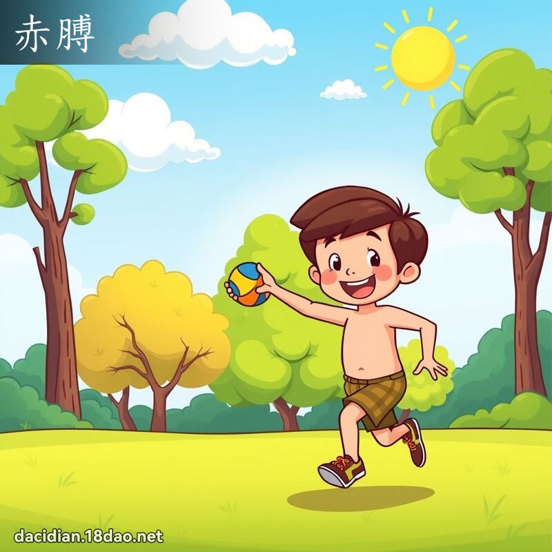 赤膊 - 国语大辞典配图