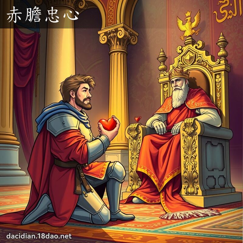 赤胆忠心 - 国语大辞典配图