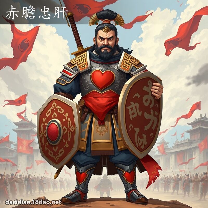 赤胆忠肝 - 国语大辞典配图