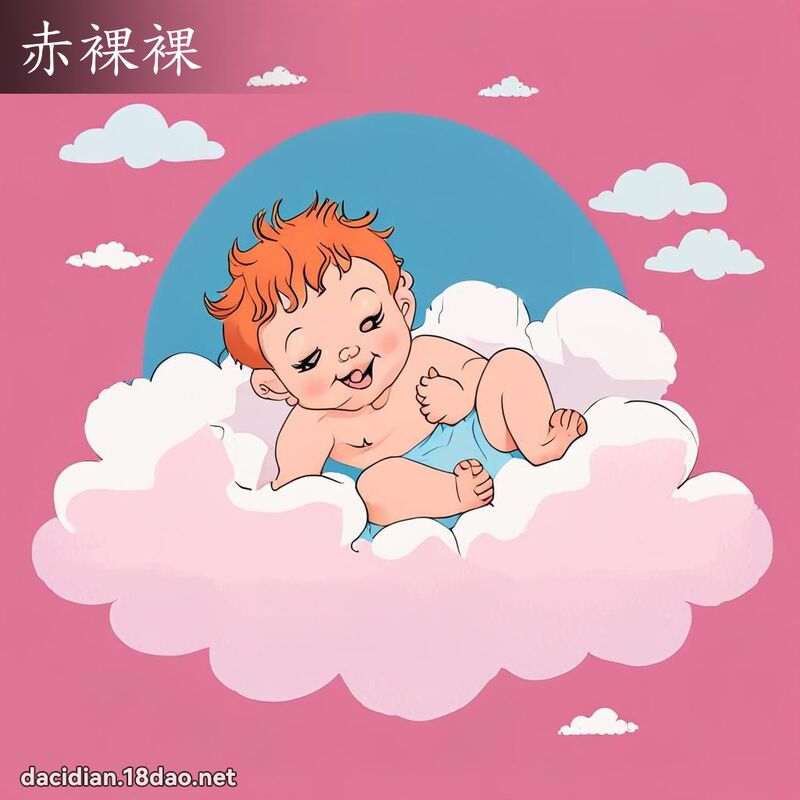 赤裸裸 - 國語大辭典配圖
