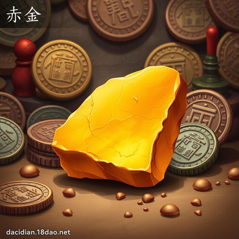 赤金 - 國語大辭典配圖