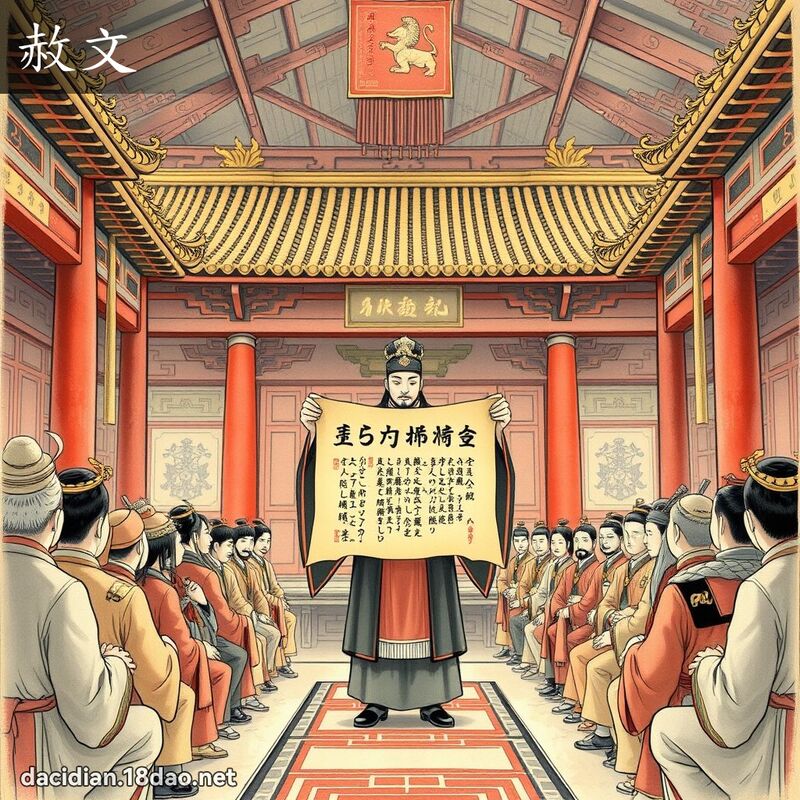 赦文 - 国语大辞典配图