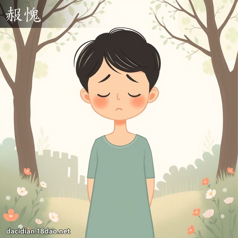 赧愧 - 國語大辭典配圖