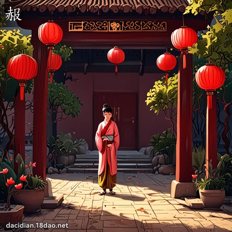 赧 - 國語大辭典配圖