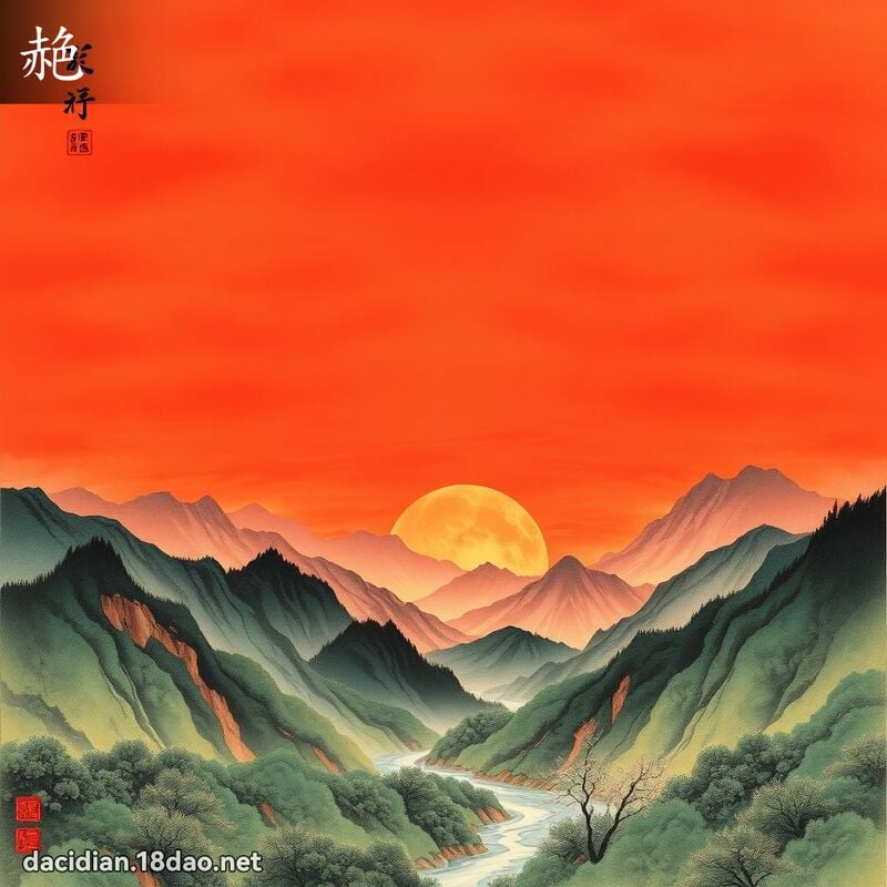 赩 - 國語大辭典配圖