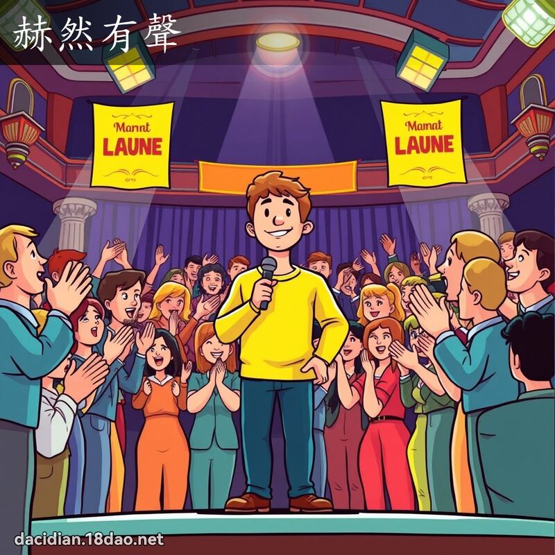 赫然有聲 - 國語大辭典配圖