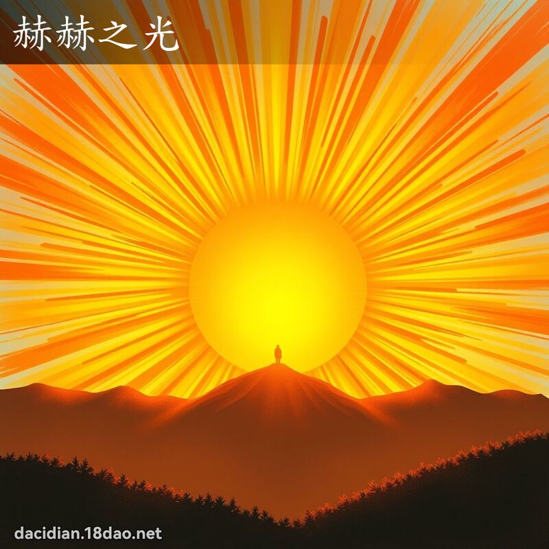 赫赫之光 - 國語大辭典配圖