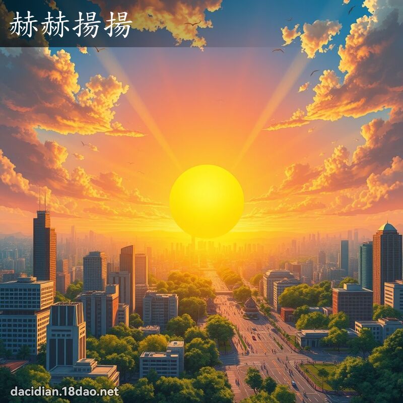 赫赫揚揚 - 國語大辭典配圖