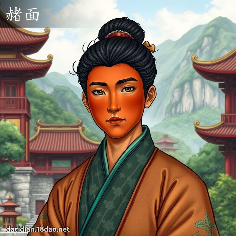赭面 - 国语大辞典配图
