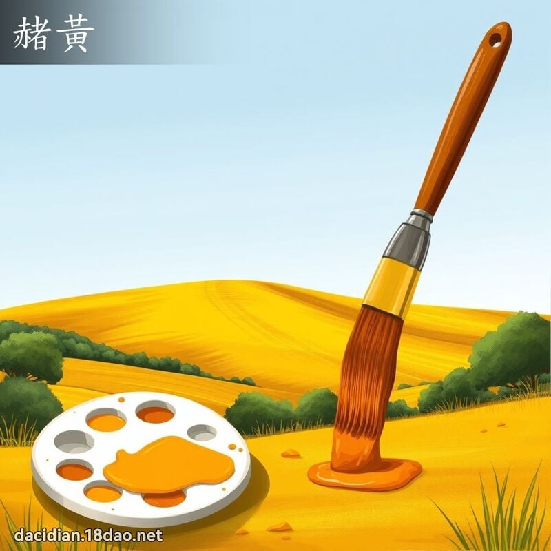 赭黃 - 國語大辭典配圖