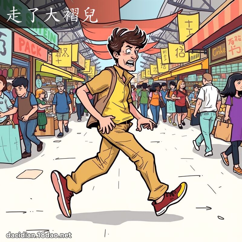 走了大褶儿 - 国语大辞典配图