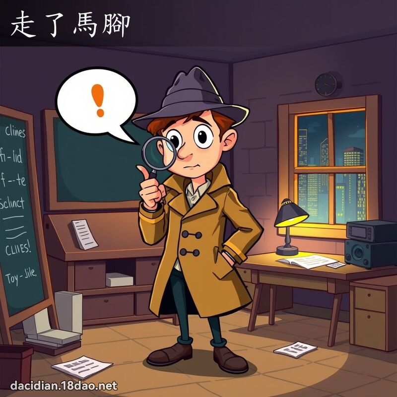 走了马脚 - 国语大辞典配图