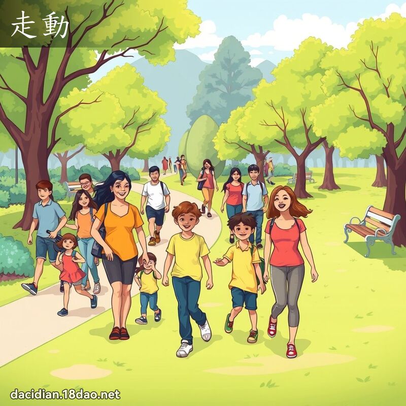 走動 - 國語大辭典配圖