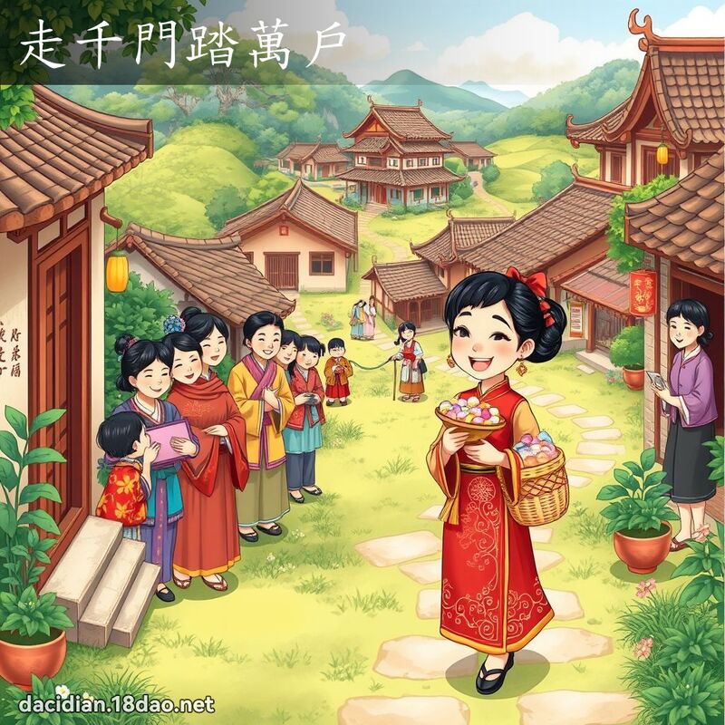 走千門踏萬戶 - 國語大辭典配圖