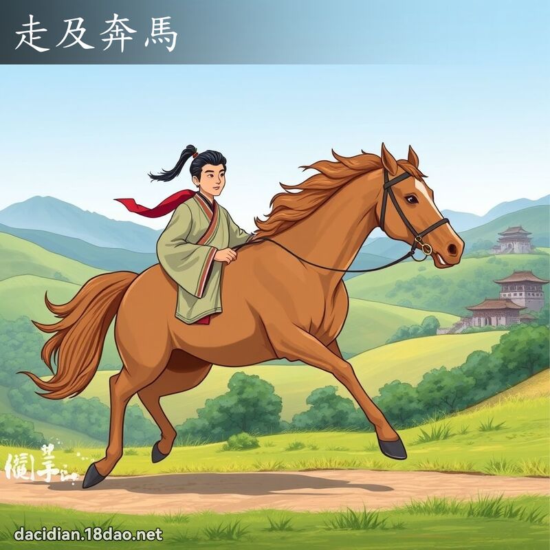 走及奔馬 - 國語大辭典配圖