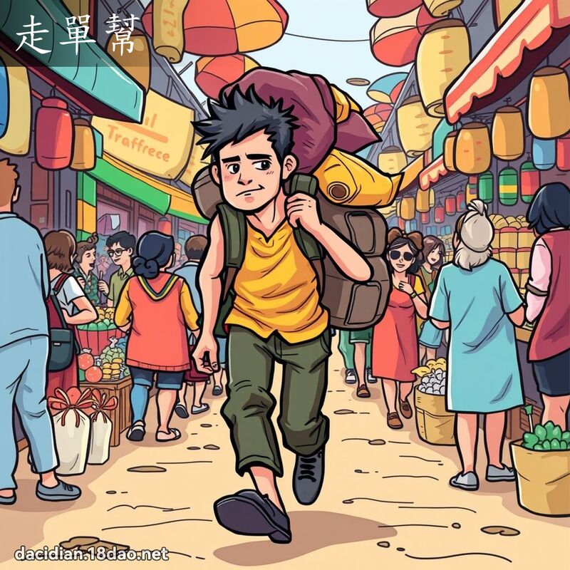 走单帮 - 国语大辞典配图