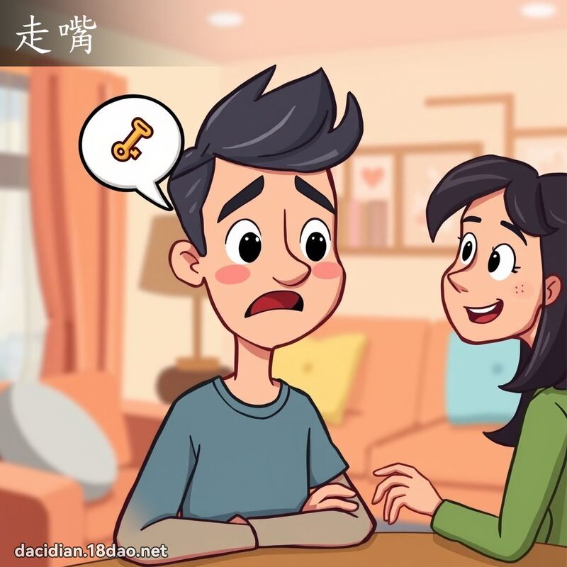 走嘴 - 國語大辭典配圖