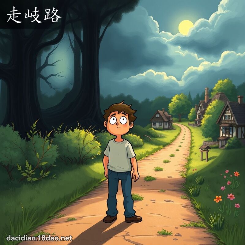 走岐路 - 國語大辭典配圖