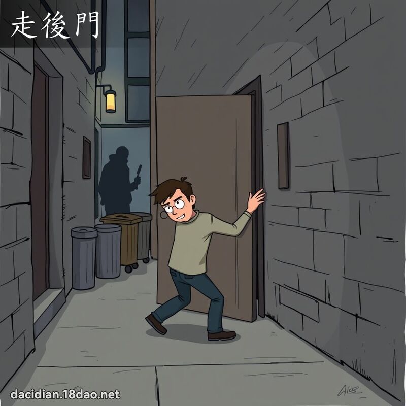 走后门 - 国语大辞典配图