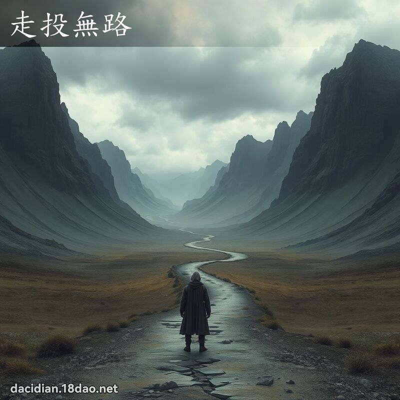 走投无路 - 国语大辞典配图