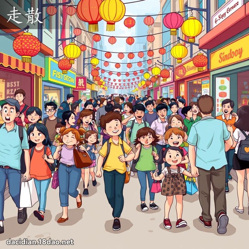 走散 - 國語大辭典配圖