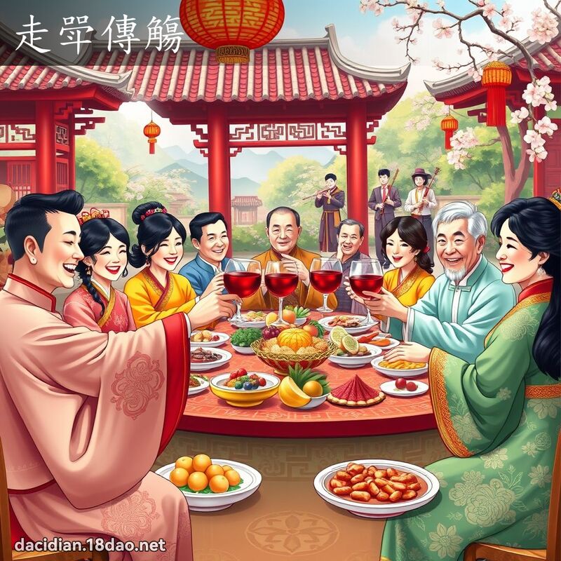走斝傳觴 - 國語大辭典配圖
