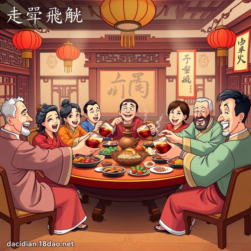 走斝飛觥 - 國語大辭典配圖