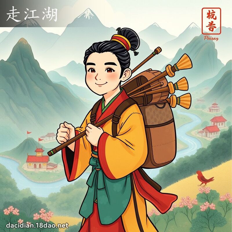 詞語: 走江湖 (多意詞)
