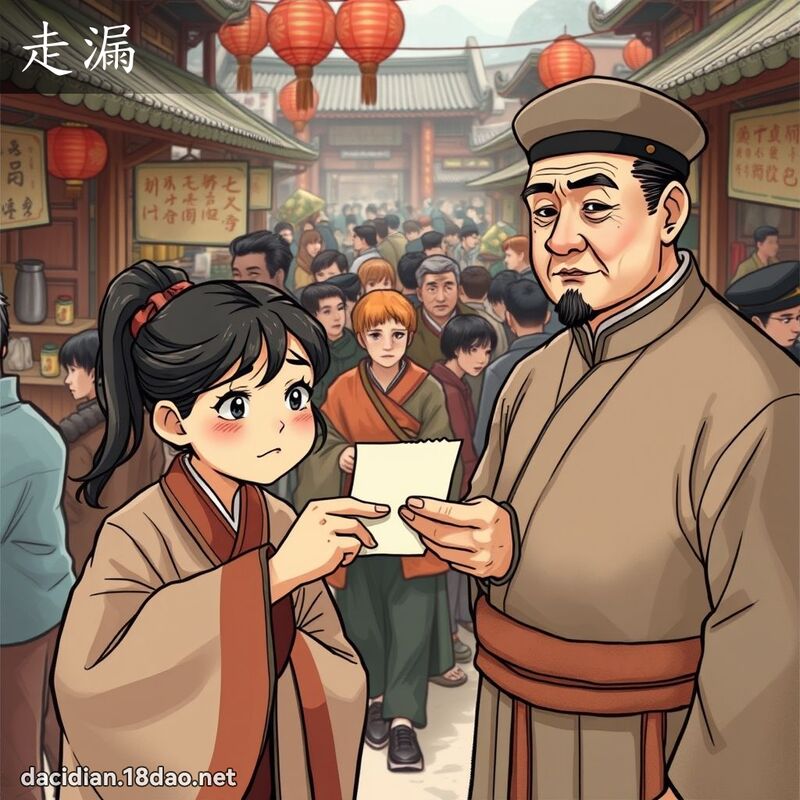 走漏 - 国语大辞典配图